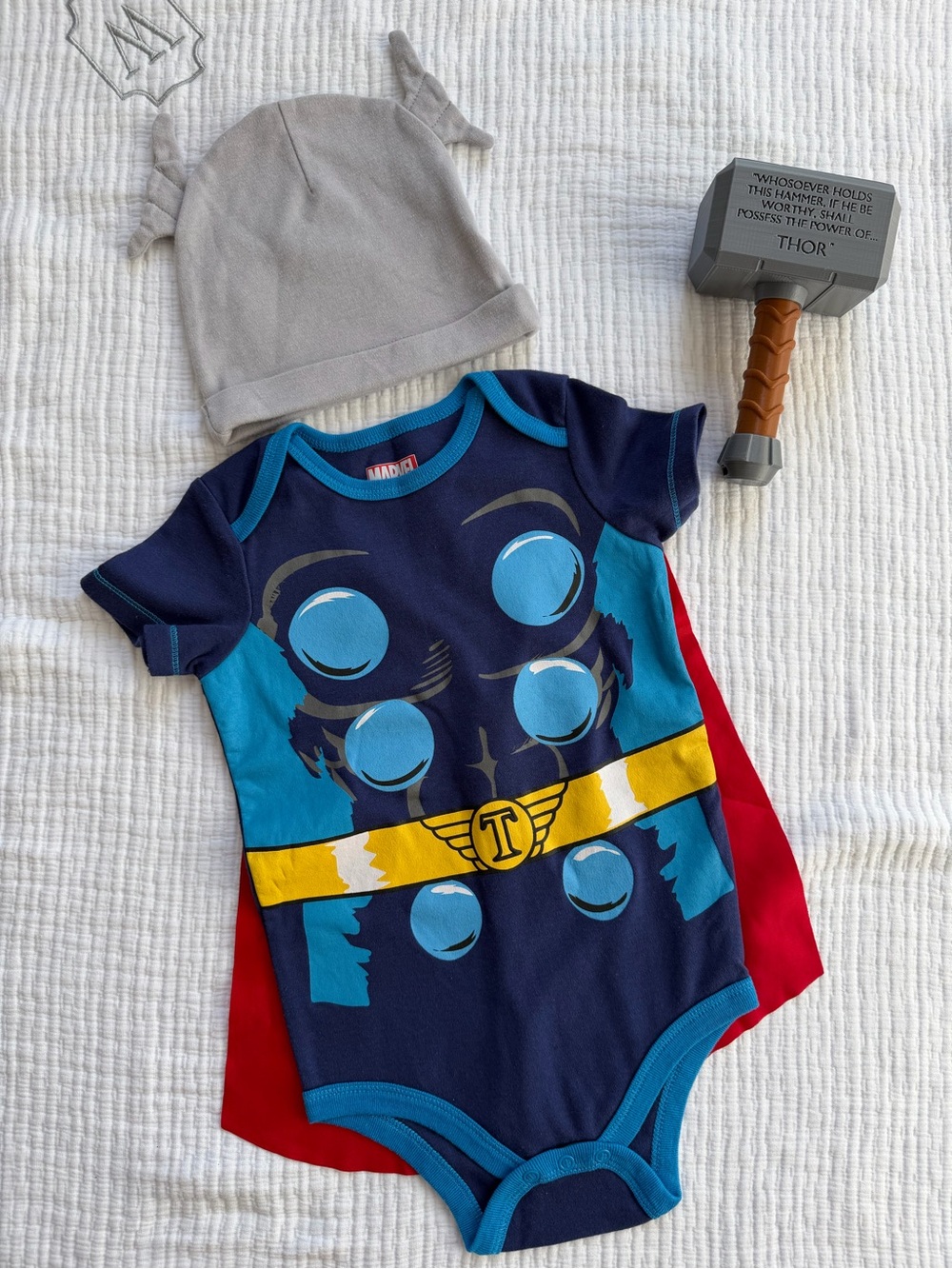 Marvel Avengers Thor Baby Costume Set with Cape and Prop Hammer